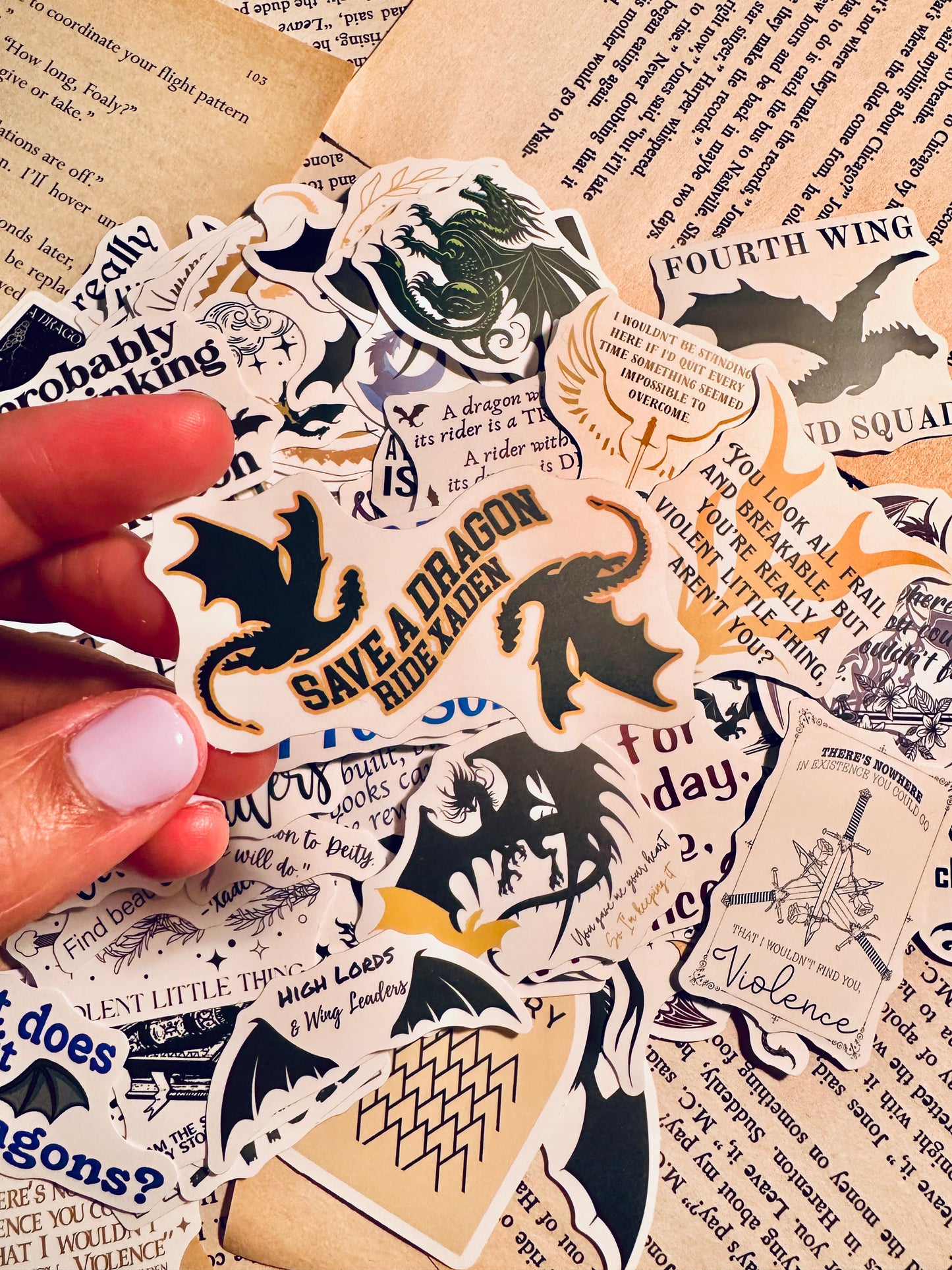 Dragon Inspired Waterproof Stickers