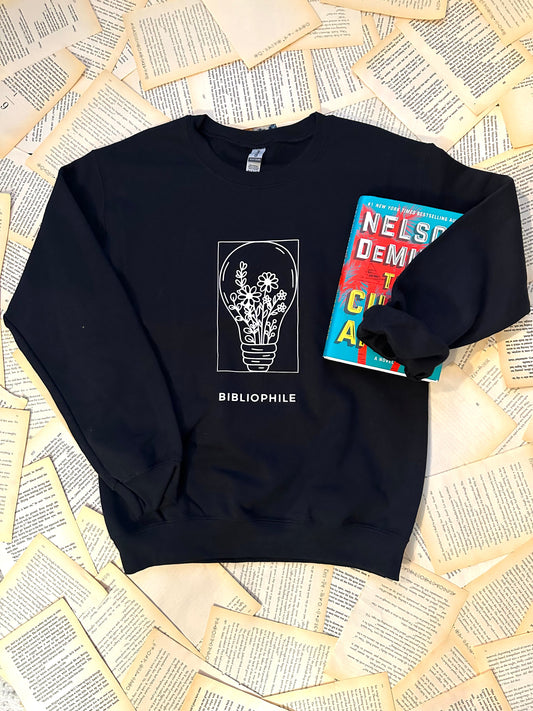 Lightbulb Bibliophile - Bookish Crewneck Sweatshirt