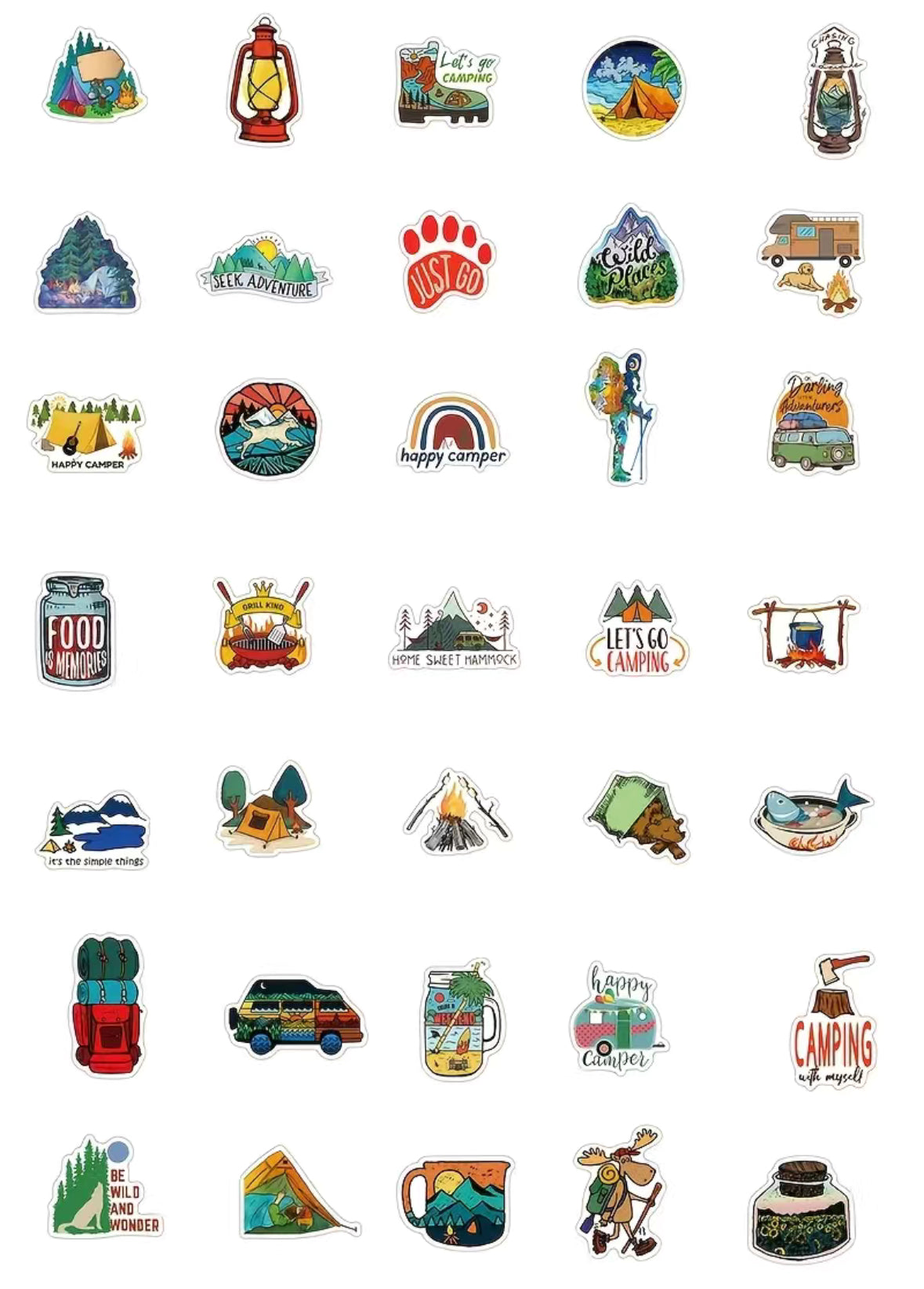 Hiking Waterproof Stickers