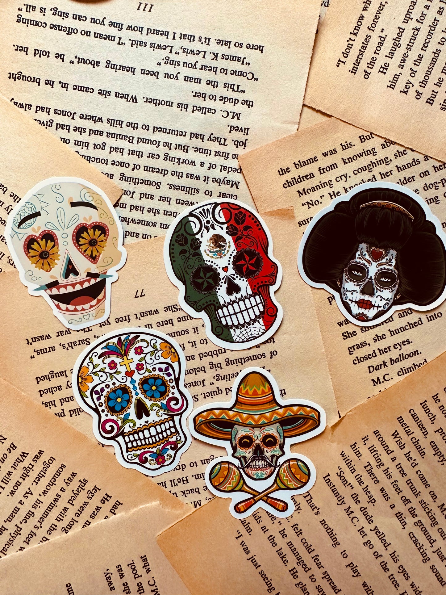 Spooky Waterproof Vinyl Stickers