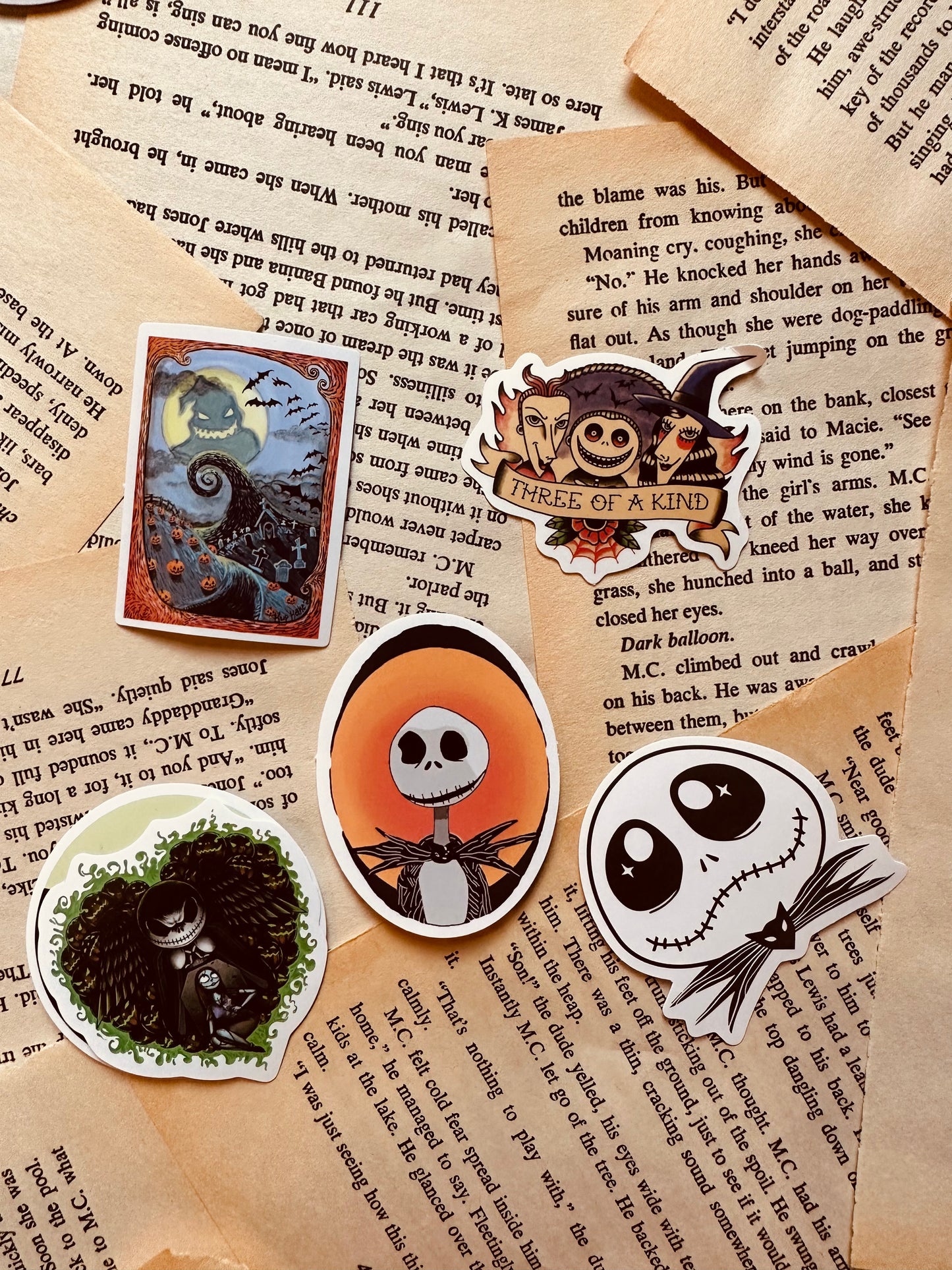 Spooky Waterproof Vinyl Stickers