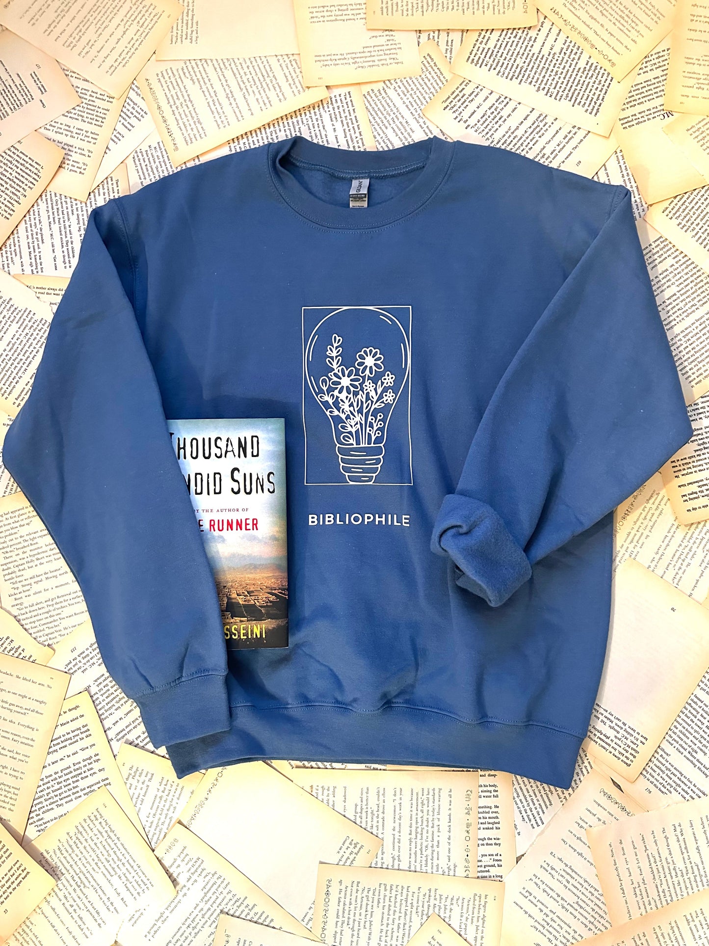 Lightbulb Bibliophile - Bookish Crewneck Sweatshirt