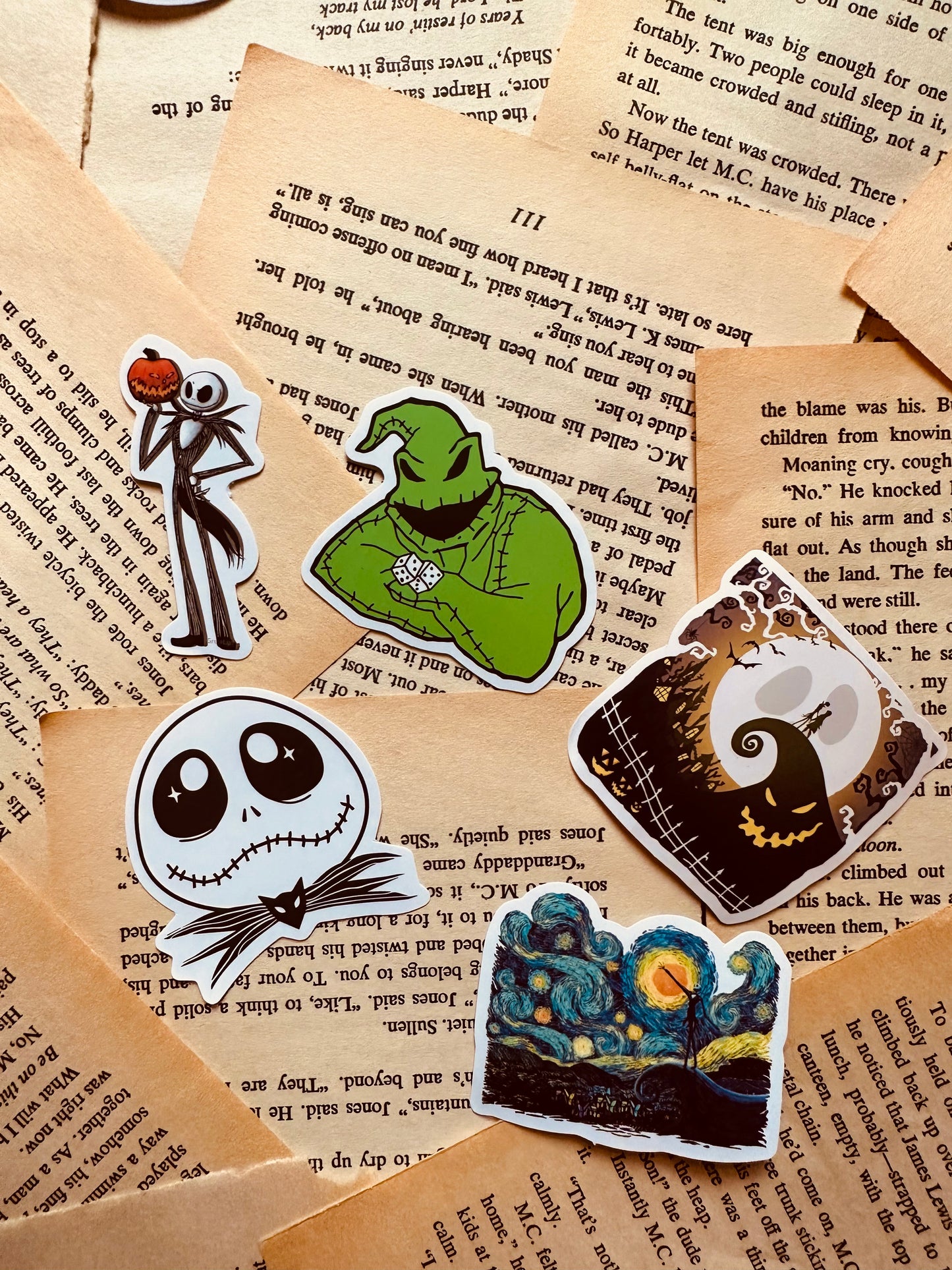 Spooky Waterproof Vinyl Stickers