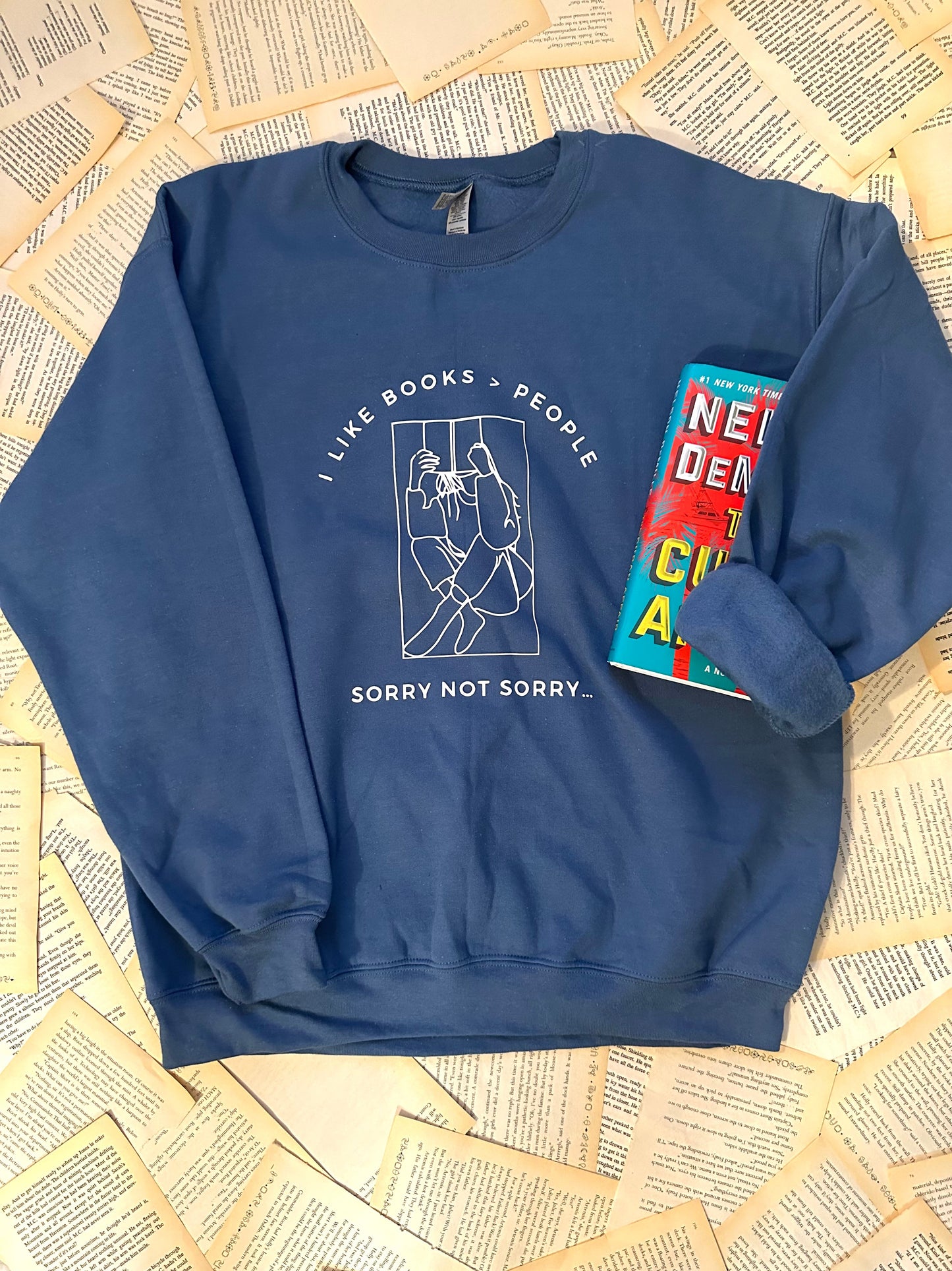 Books Over People - Bookish Crewneck Sweatshirt