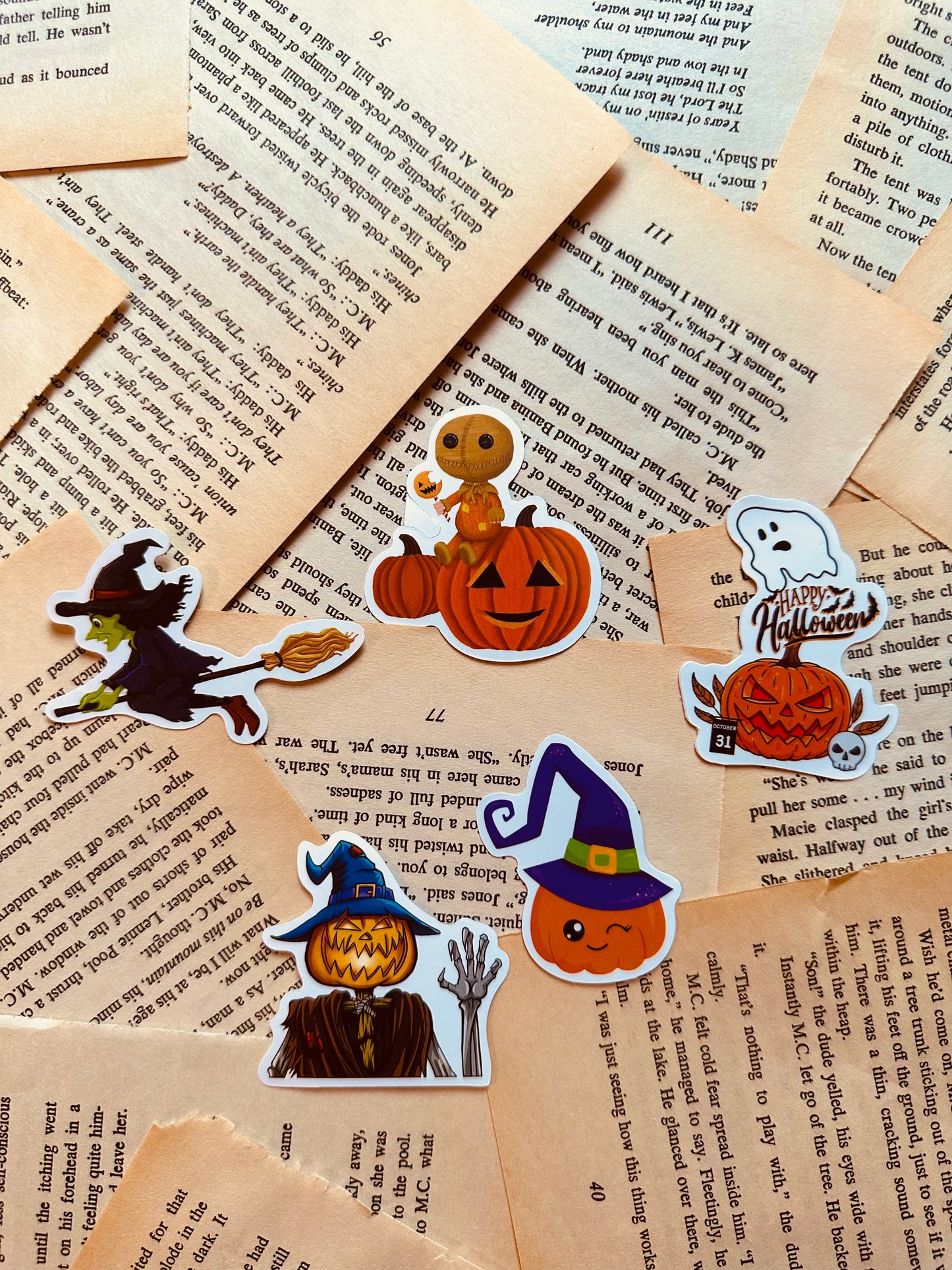 Spooky Waterproof Vinyl Stickers