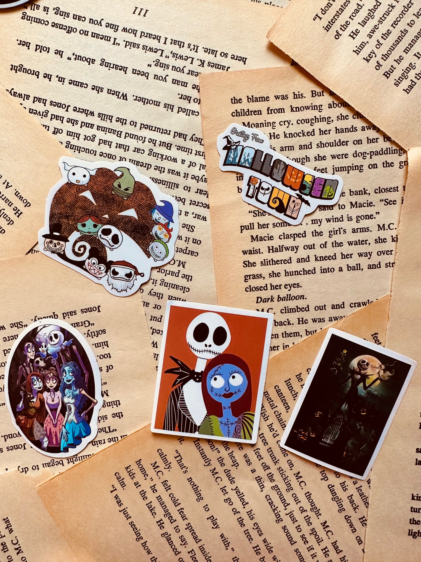 Spooky Waterproof Vinyl Stickers