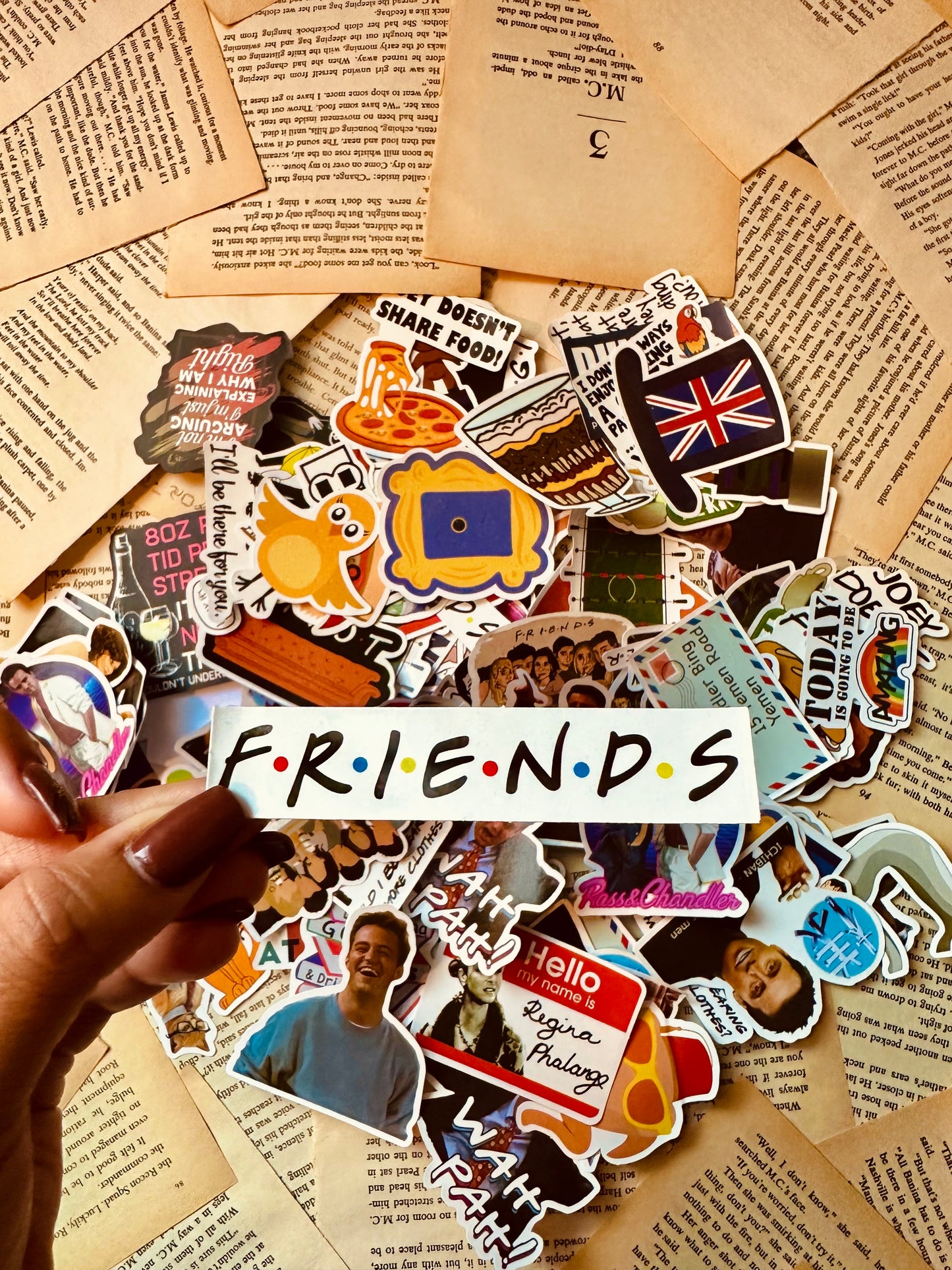 Friends-Giving Waterproof Stickers