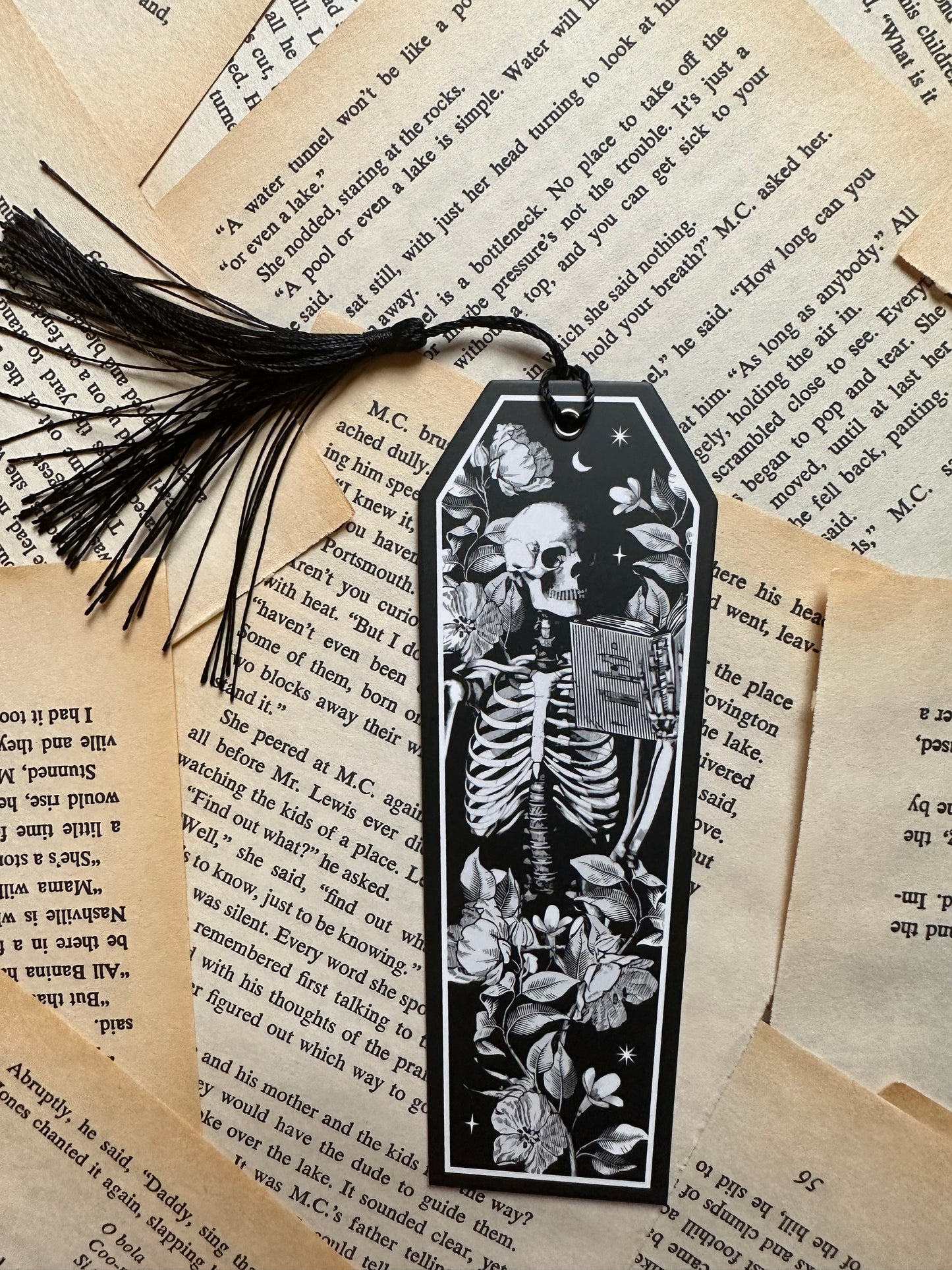 Skeleton Bookish Bookmark