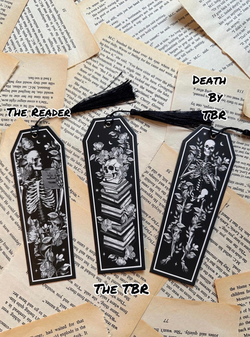 Skeleton Bookish Bookmark