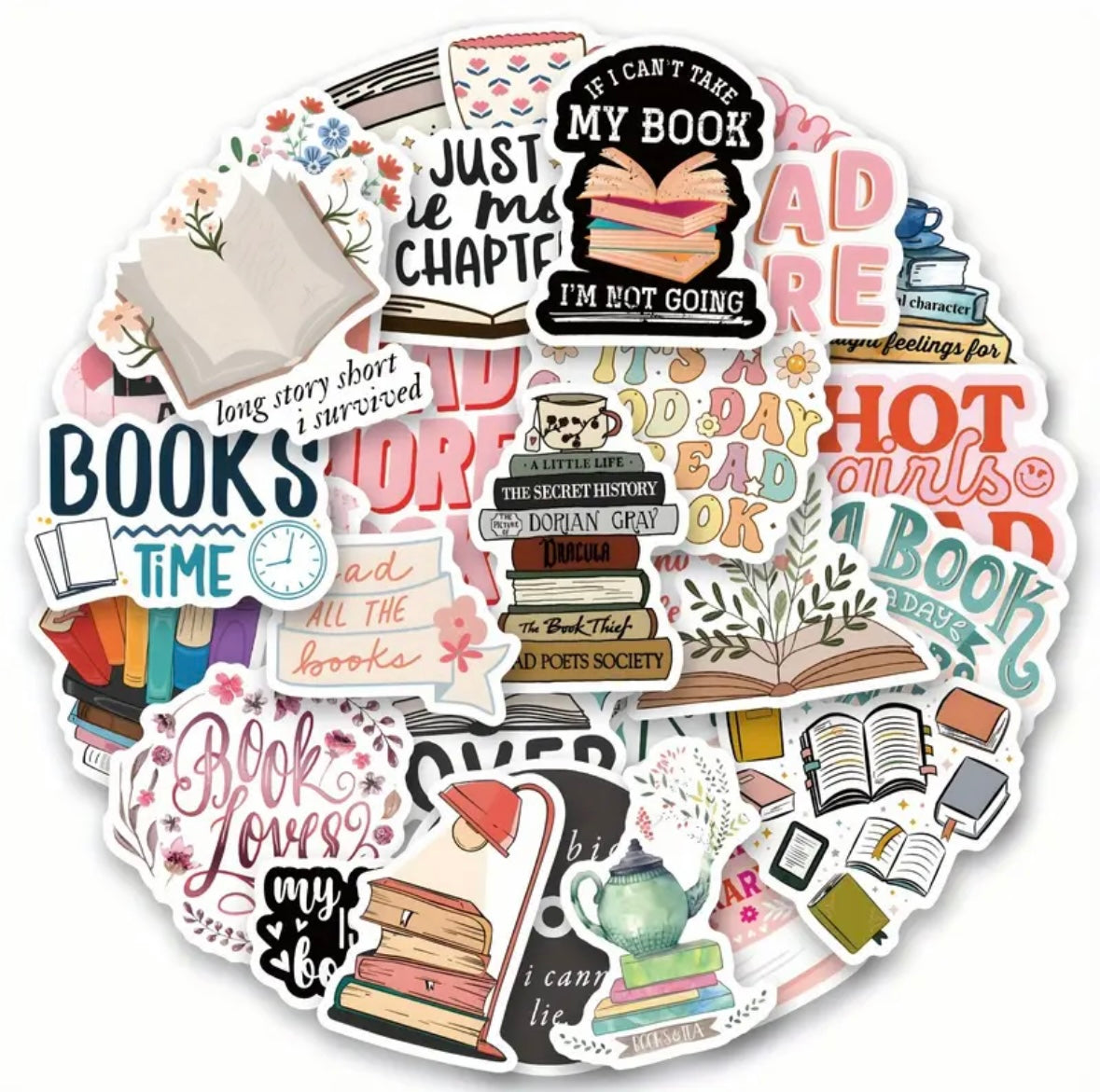 Bookish Vinyl Stickers