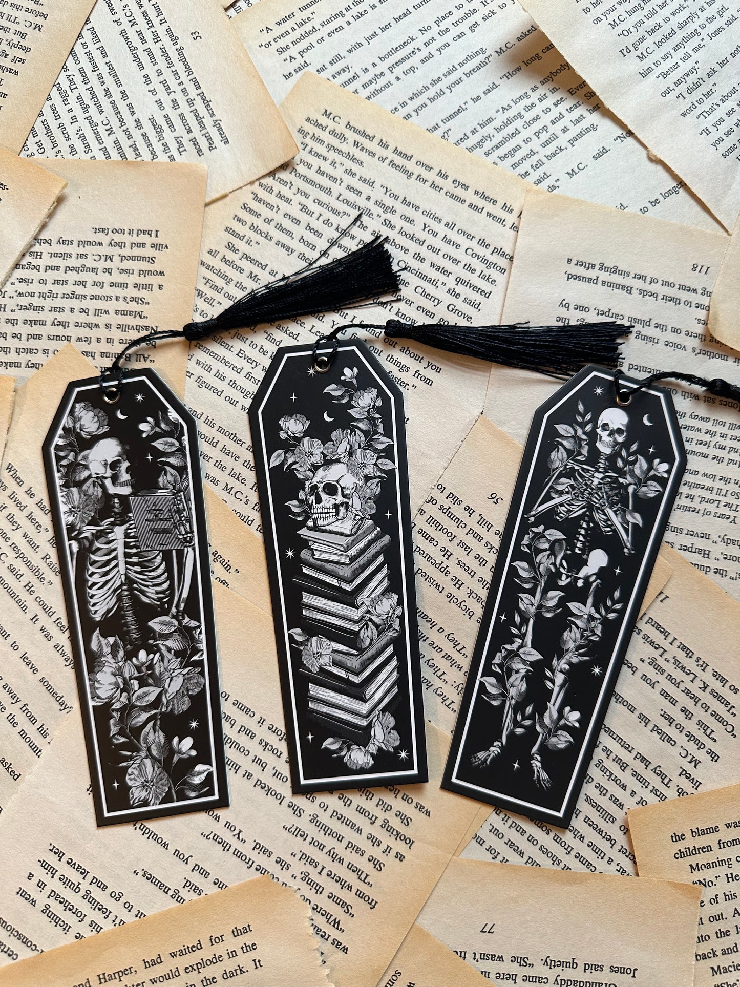 Skeleton Bookish Bookmark