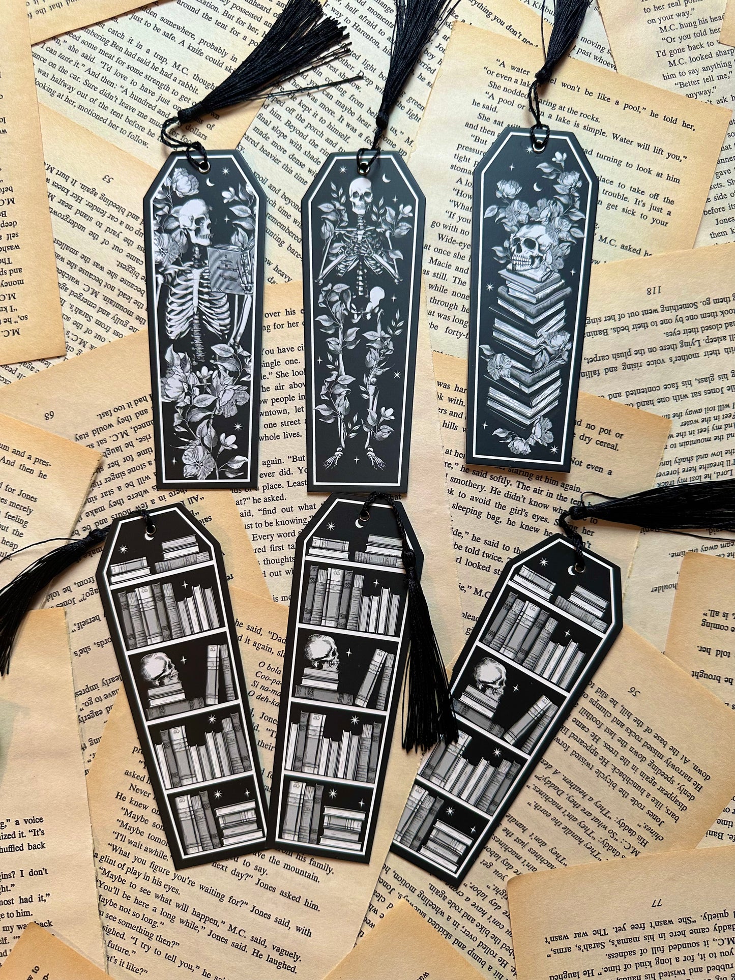 Skeleton Bookish Bookmark