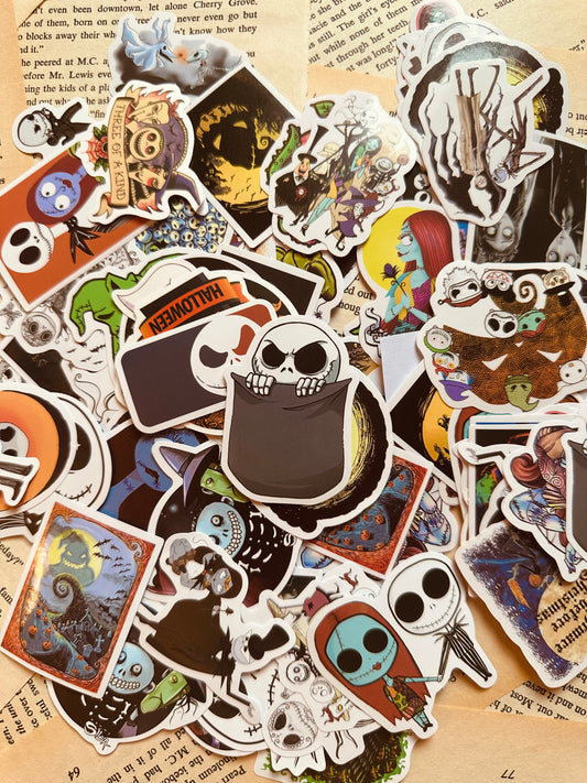 Spooky Waterproof Vinyl Stickers