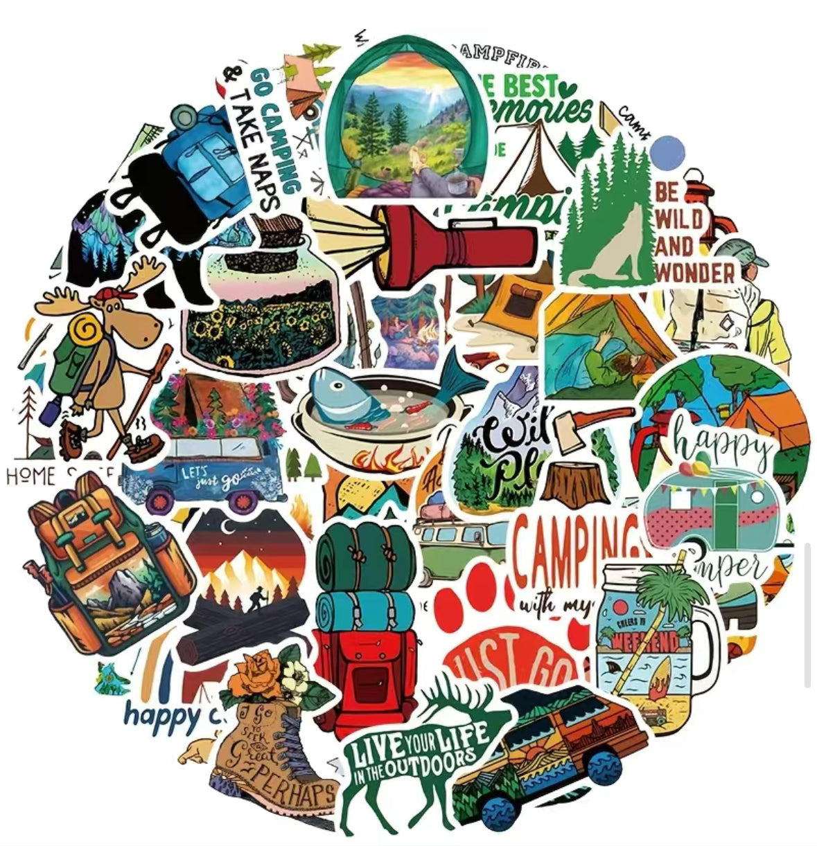 Hiking Waterproof Stickers